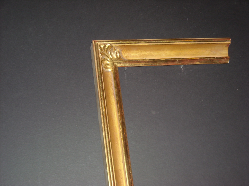 RP230   (2inch)   embellished mitered corner, gold frame